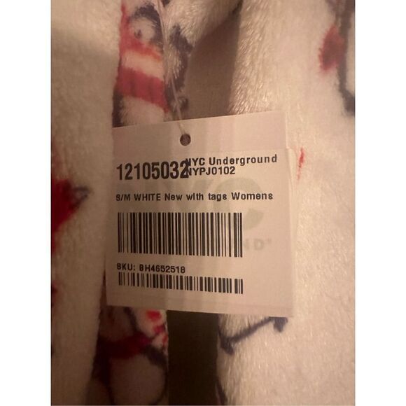 NYC Underground Womens Christmas holiday size s/m Comfy Sleepwear One-Piece Paja - Picture 5 of 5